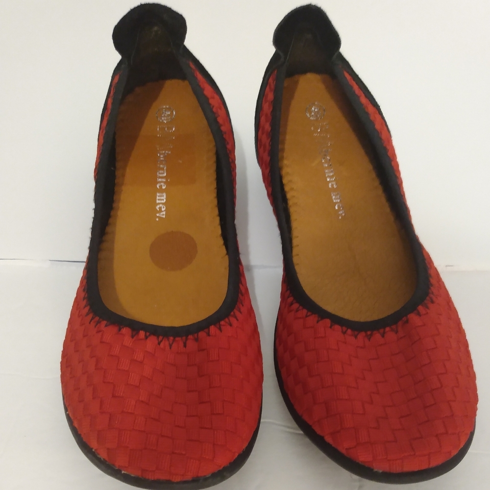 Women's suede-toe rubber-toe ballet flats shoes S